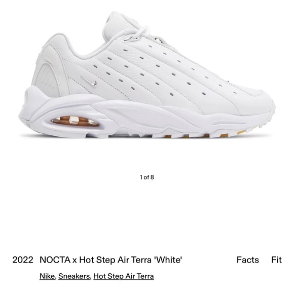 Nike Hot Step Air Terra Drake NOCTA White - Picture 1 of 6